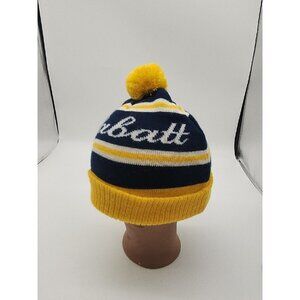 Buffalo Sabres Beanie Hockey Winter Yellow Hat Labatt Beer Acrylic Adult NHL